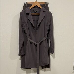 Simply Vera Chic Purple/Gray Belted Two Piece Lounger Set